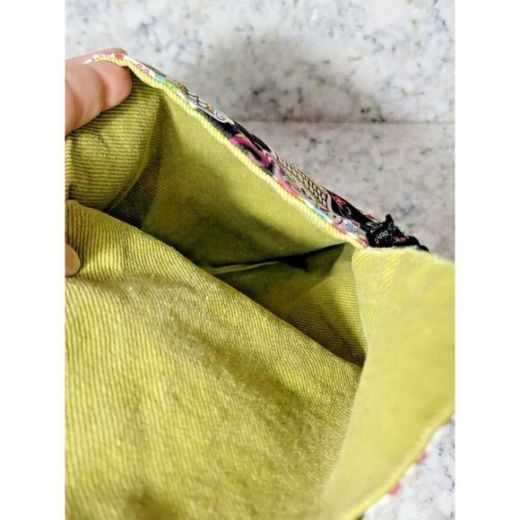 Crossbody Bag‎ Steampunk Colorful Skulls Mardi Gras Small 8 x 6 Single Pocket - Picture 4 of 10